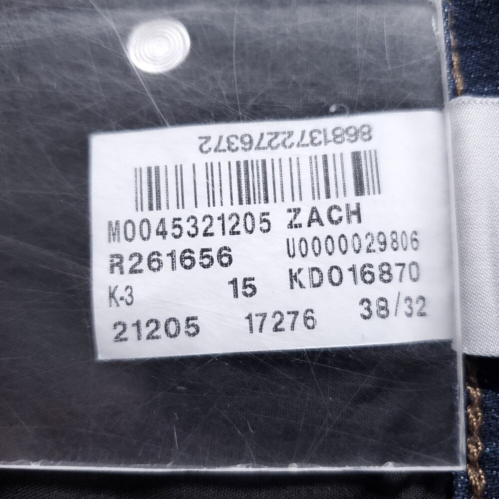 Mavi Zach Straight Leg Jeans Men Size 38x32 Dark Blue Stretch Denim - Picture 12 of 12